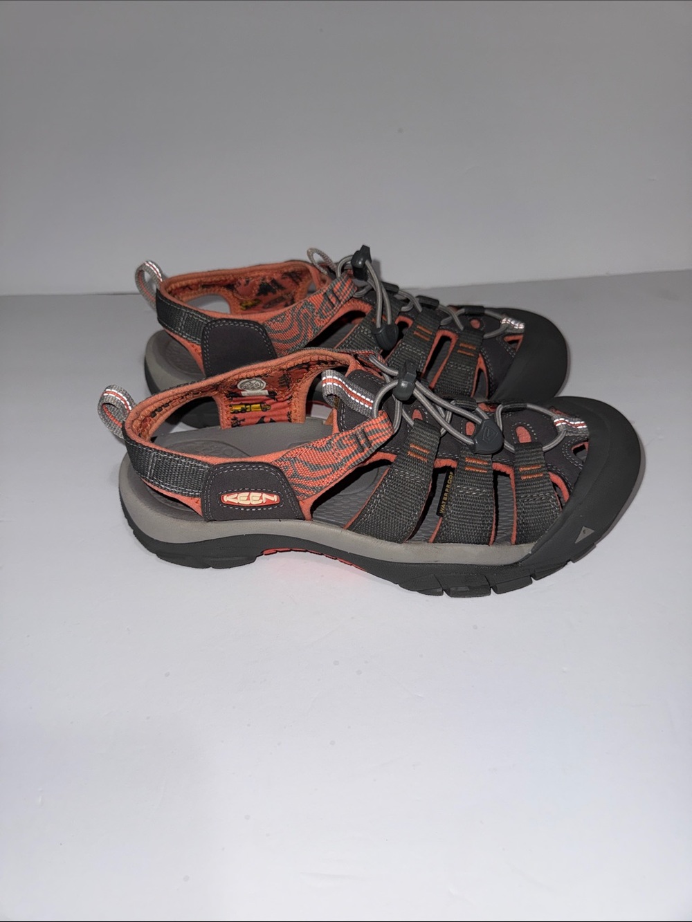 Keen Women’s Sport Sandals in Dark Gray and Orange